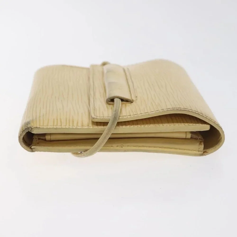 LOUIS VUITTON Epi Porte Monnaie Elastic Wallet Vanilla M6366A LV Auth 130577 - Picture 11 of 16